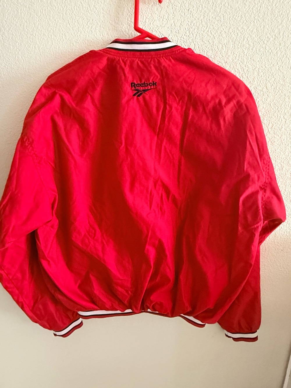 Reebok NFL Pro Line San Francisco 49ers Red Pullover Jacket - Picture 5 of 7